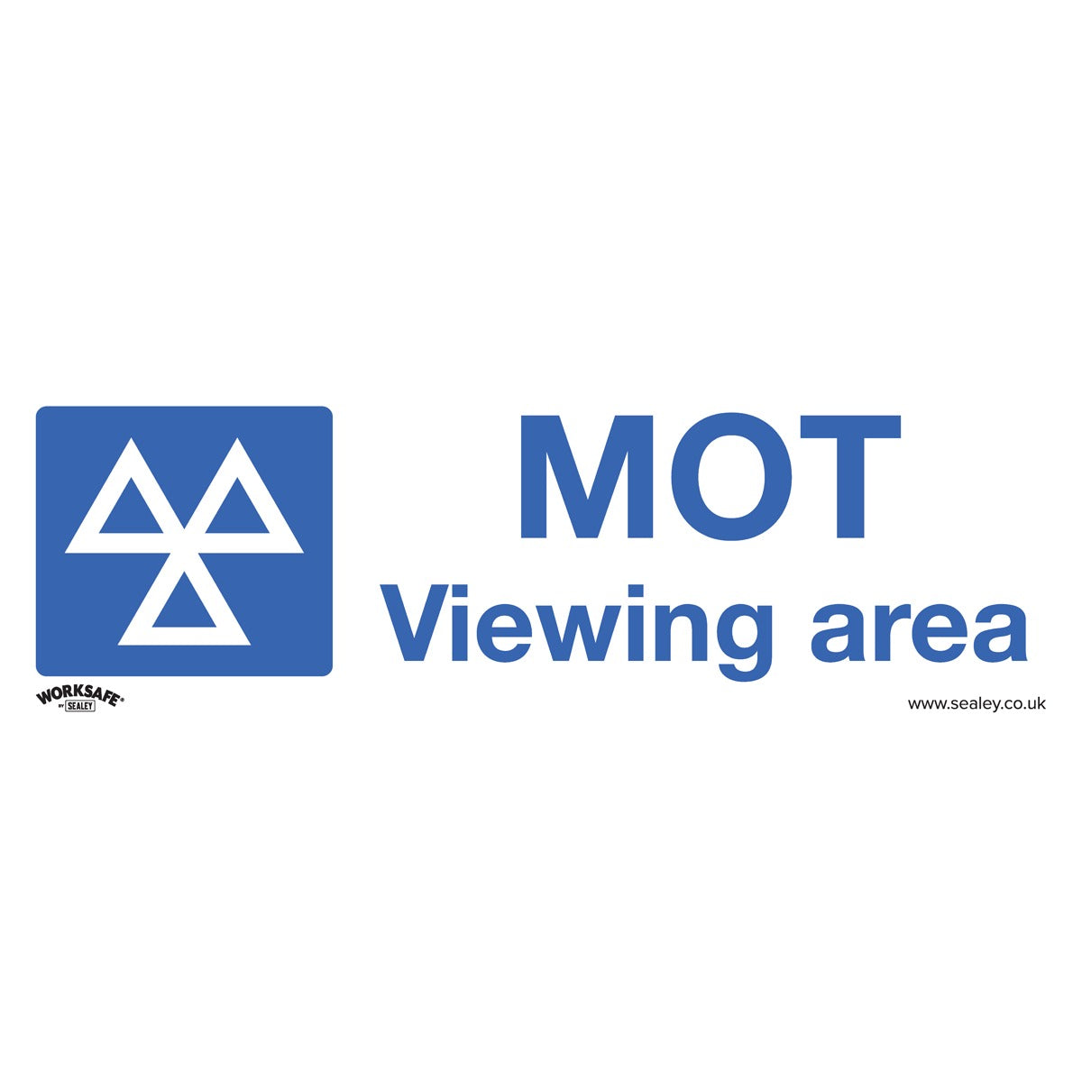Worksafe MOT Viewing Area Safety Sign - Self-Adhesive Vinyl SS50V1
