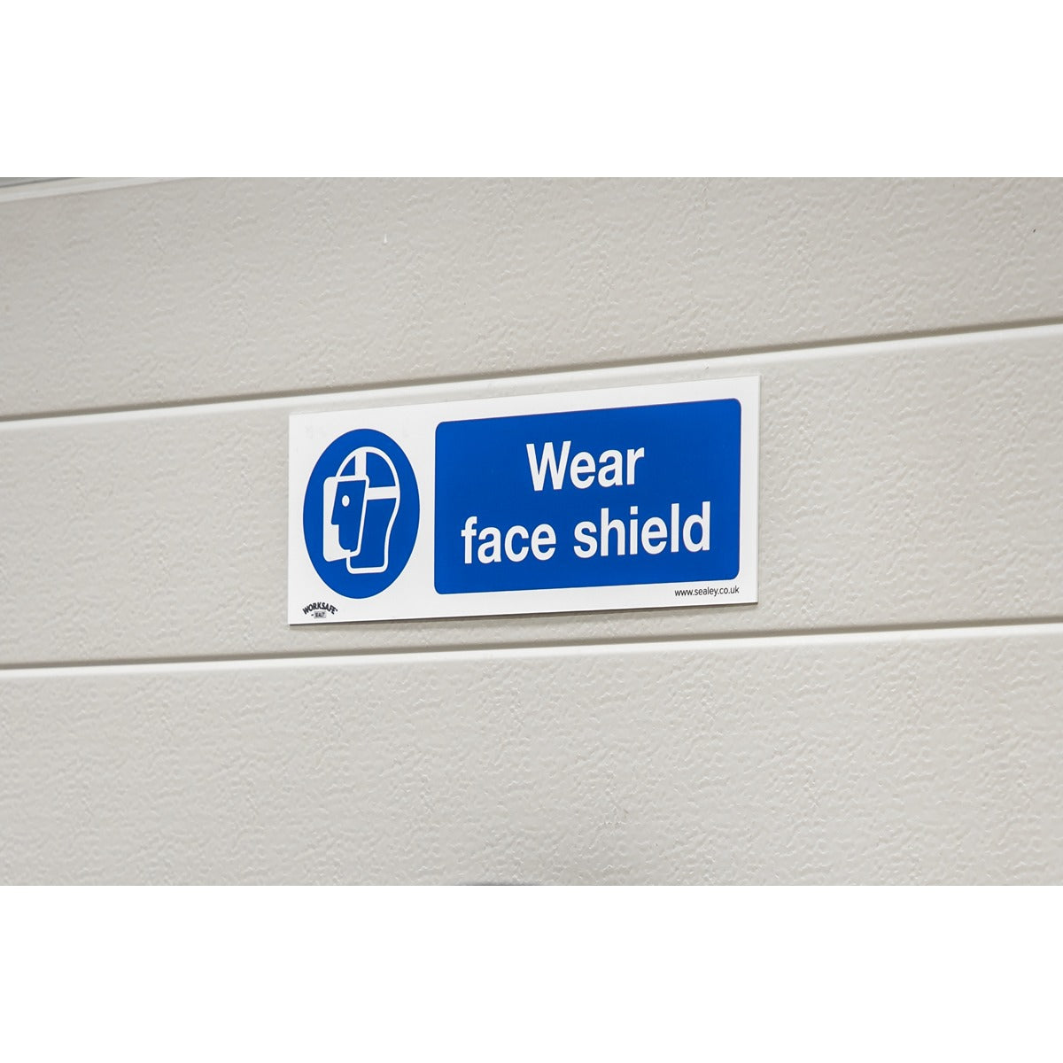 Worksafe Wear Face Shield Safety Sign - Self-Adhesive Vinyl SS55V1
