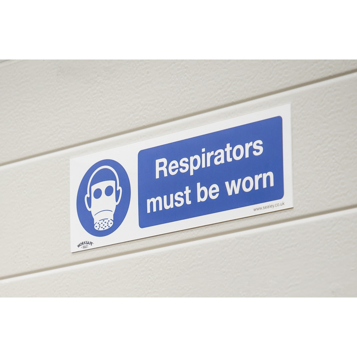 Worksafe Respirators Must Be Worn Safety Sign - Rigid Plastic SS56P1