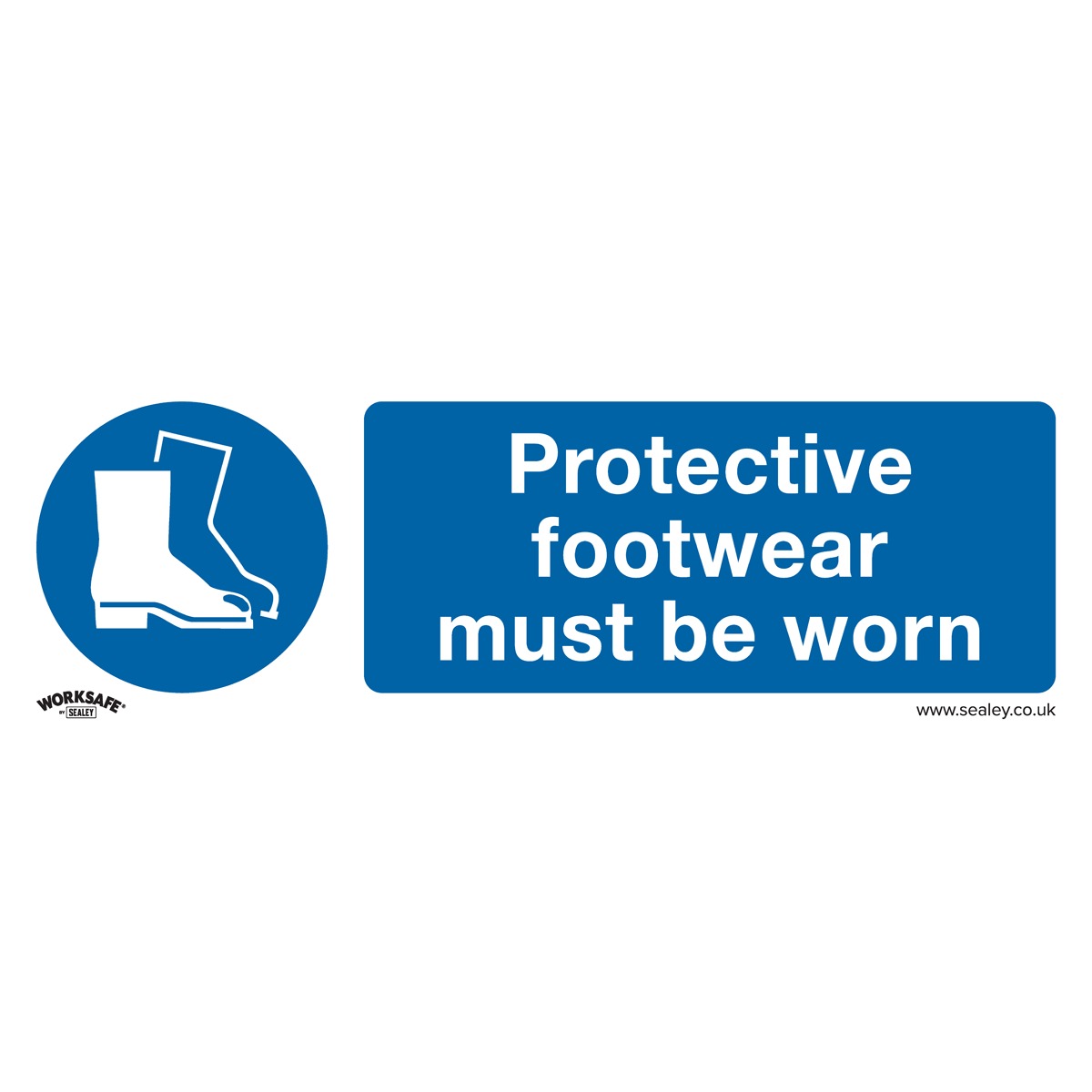 Worksafe Protective Footwear Must Be Worn Safety Sign - Rigid Plastic SS7P1