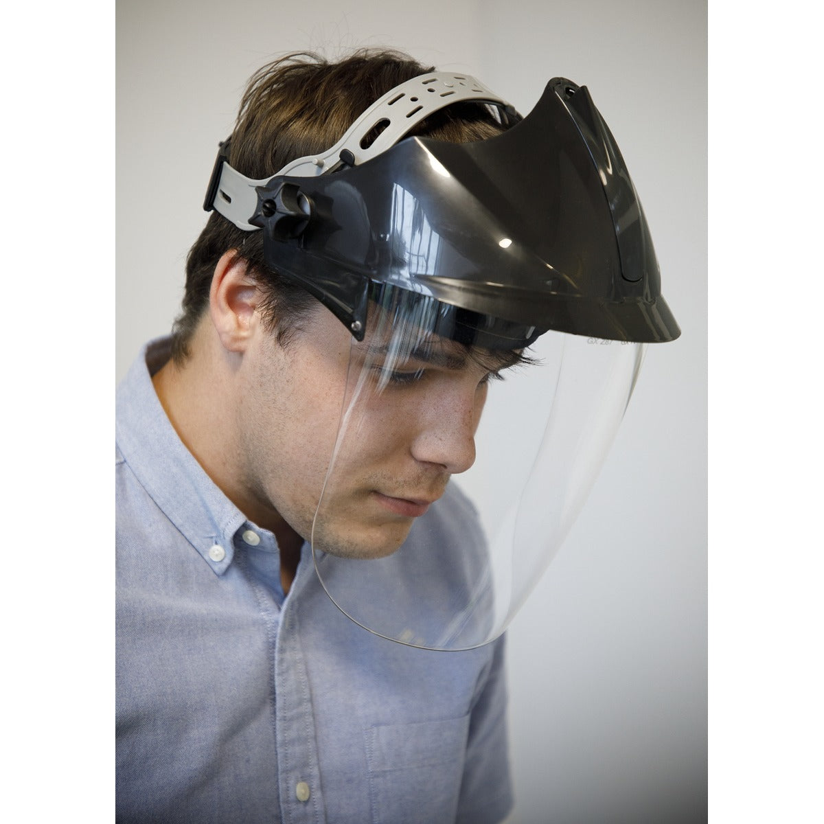 Worksafe Deluxe Brow Guard with Aspherical Polycarbonate Full Face Shield SSP78