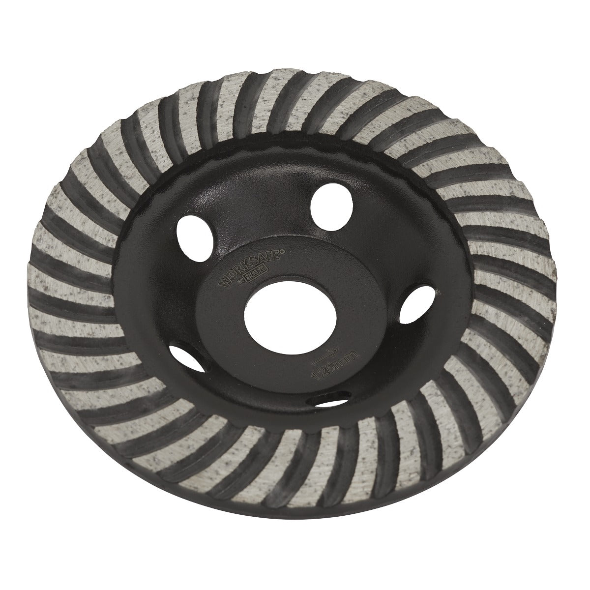 Worksafe Turbo Row Concrete Grinding Head 125mm WDRTCUP125