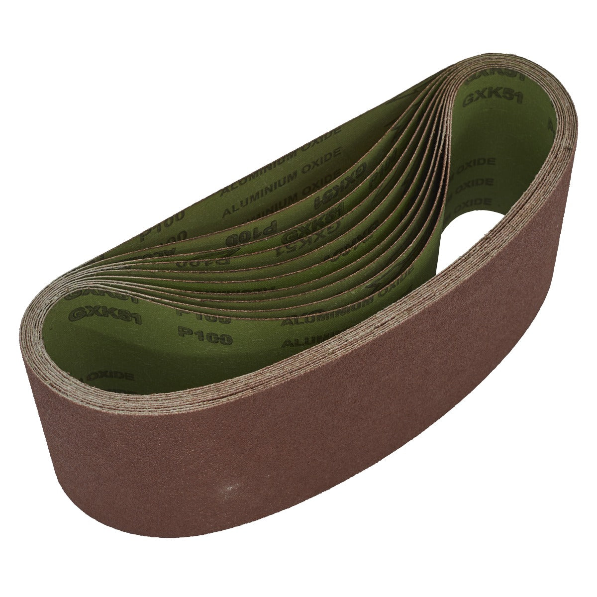 Worksafe 100 x 610mm Sanding Belt 100Grit - Pack of 10 WSB61100