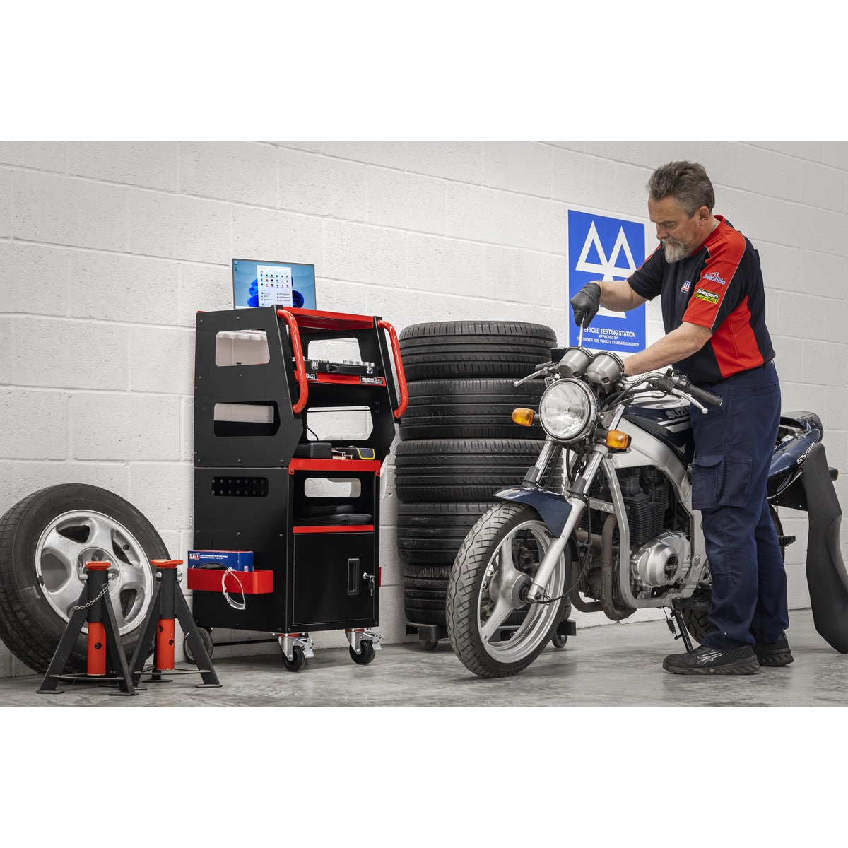 Superline PRO Diagnostics Trolley 4-Level APDT435R