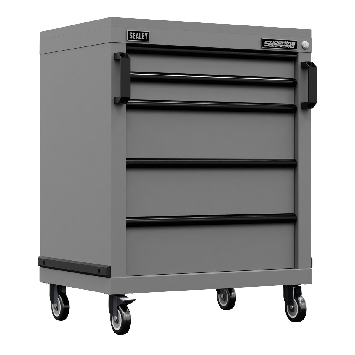 Superline PRO Black Edition Modular Mobile Cabinet 5 Drawer 650mm APMS34BE
