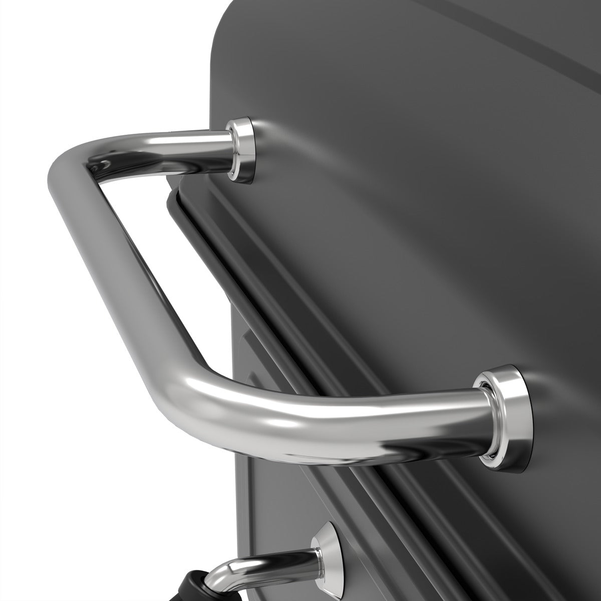 Dellonda Charcoal Grill BBQ Smoker & Trolley with 2 Side Shelves - Black DG283