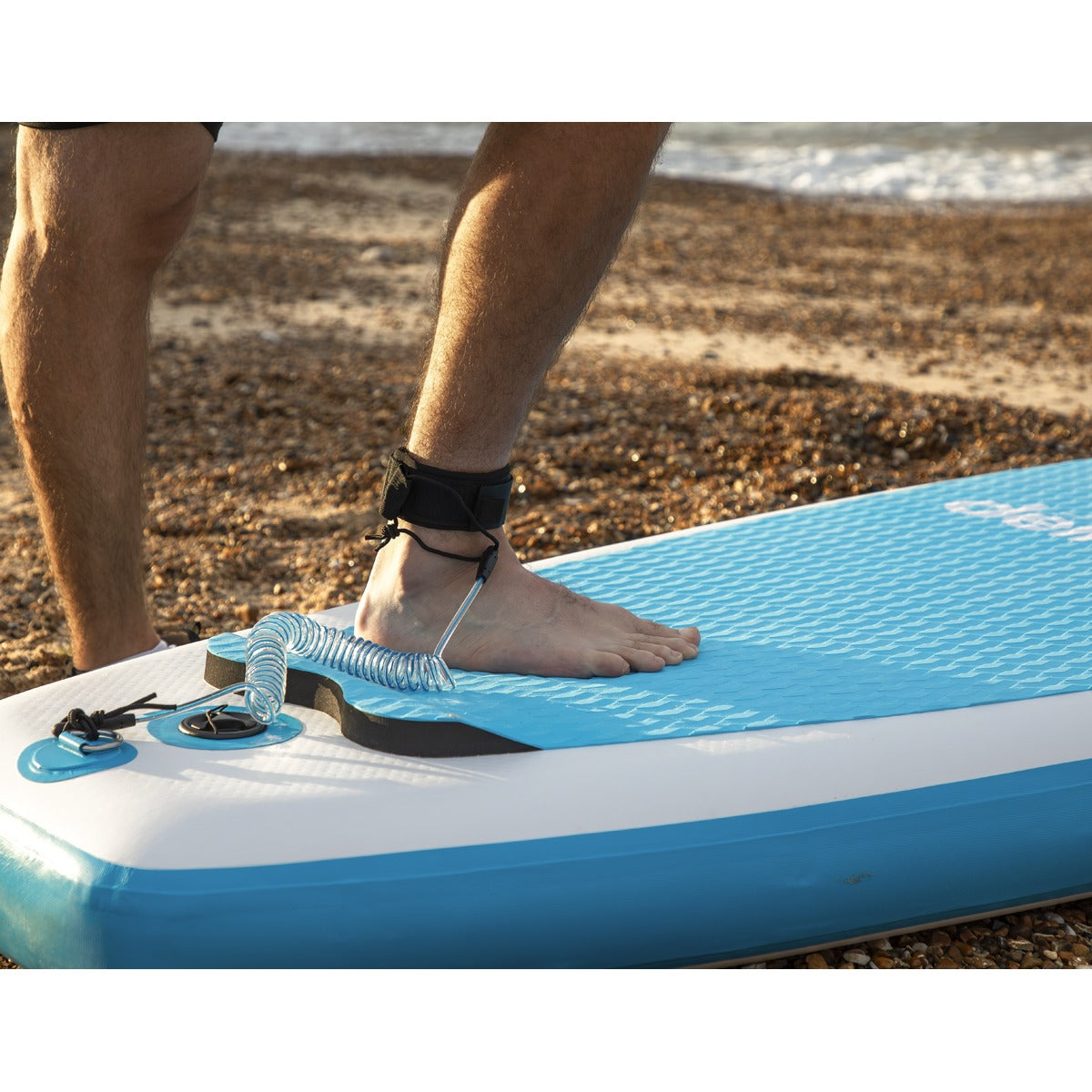 Dellonda Inflatable Stand-Up Paddle Board 10'6" - Light Blue/White DL152