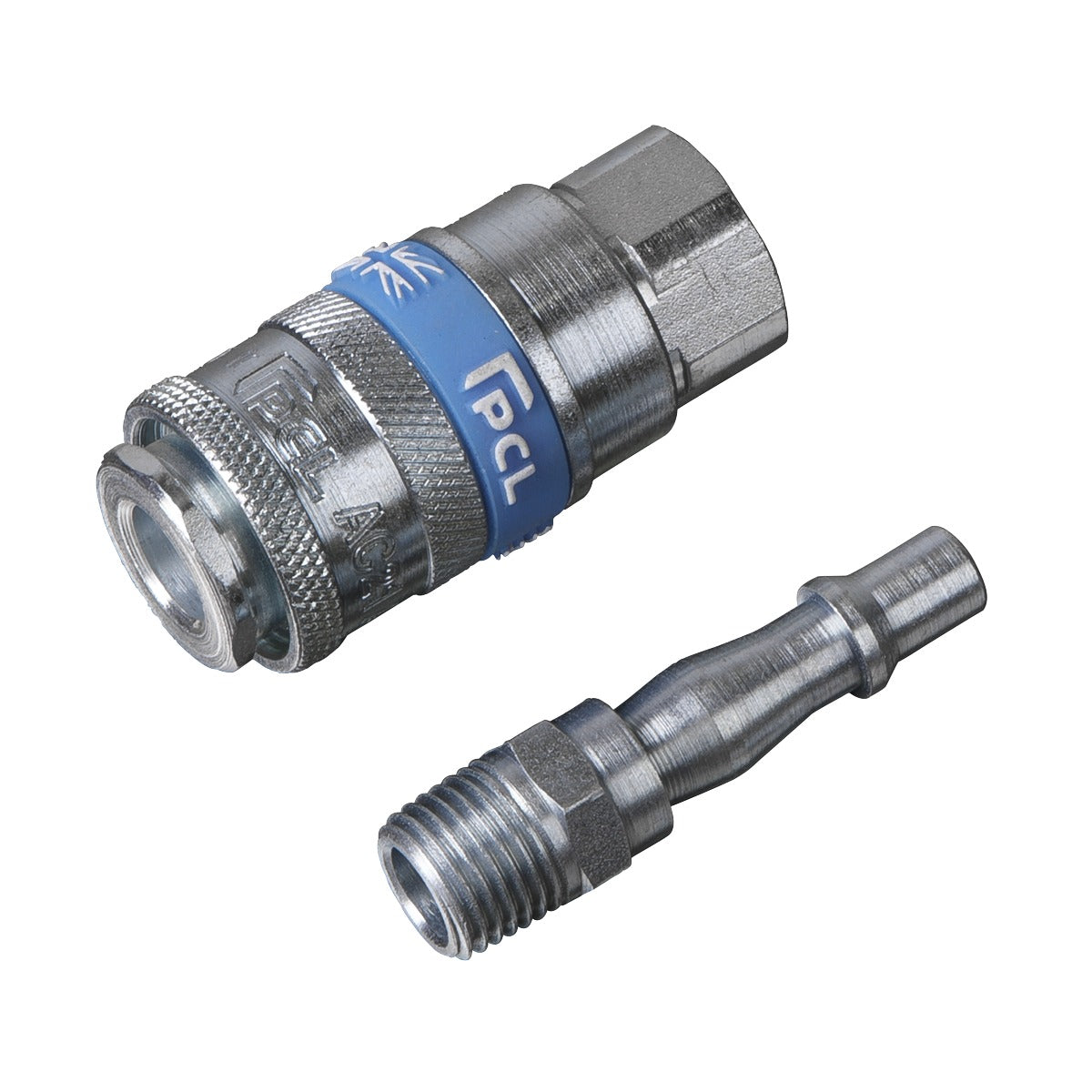 PCL Air Tool Coupling Kit 1/4"BSPT 2pc AC61