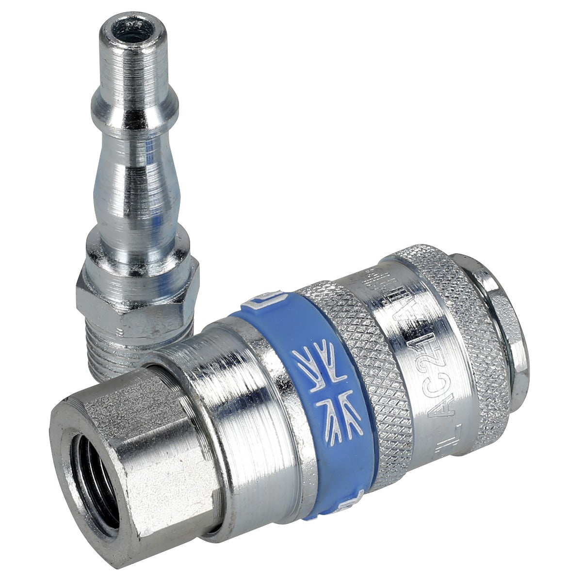 PCL Air Tool Coupling Kit 1/4"BSPT 2pc AC61