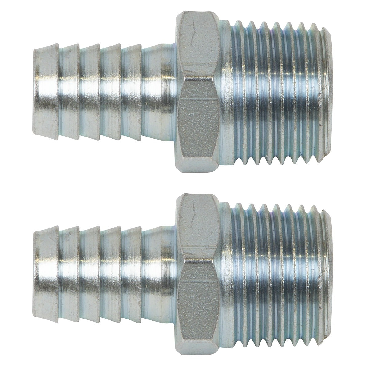 PCL Screwed Tailpiece Male 1/2"BSPT - 1/2" Hose - Pack of 2 AC99