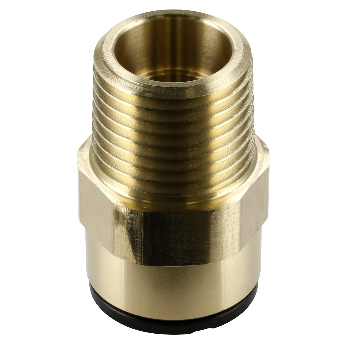John Guest Brass Straight Adaptor 15mm x 1/2"BSPT CAS15BSA