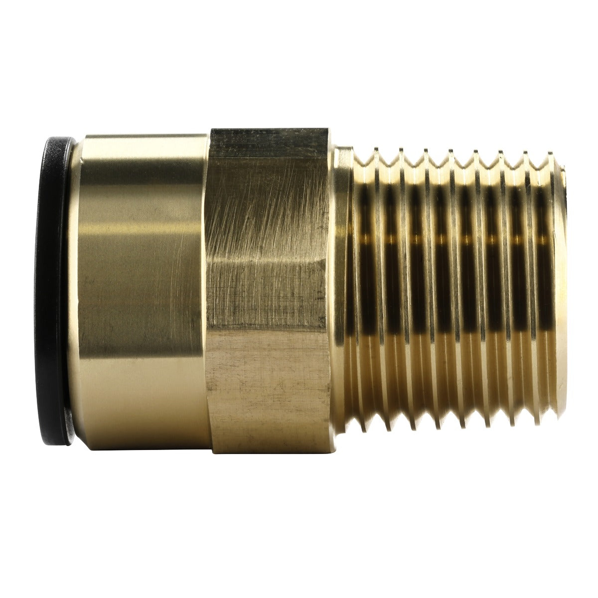 John Guest Brass Straight Adaptor 15mm x 1/2"BSPT CAS15BSA