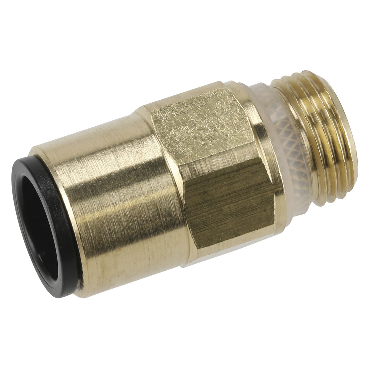 John Guest Brass SuperThread Straight Adaptor 12mm x 3/8"BSP - Pack of 2 JGBC1238