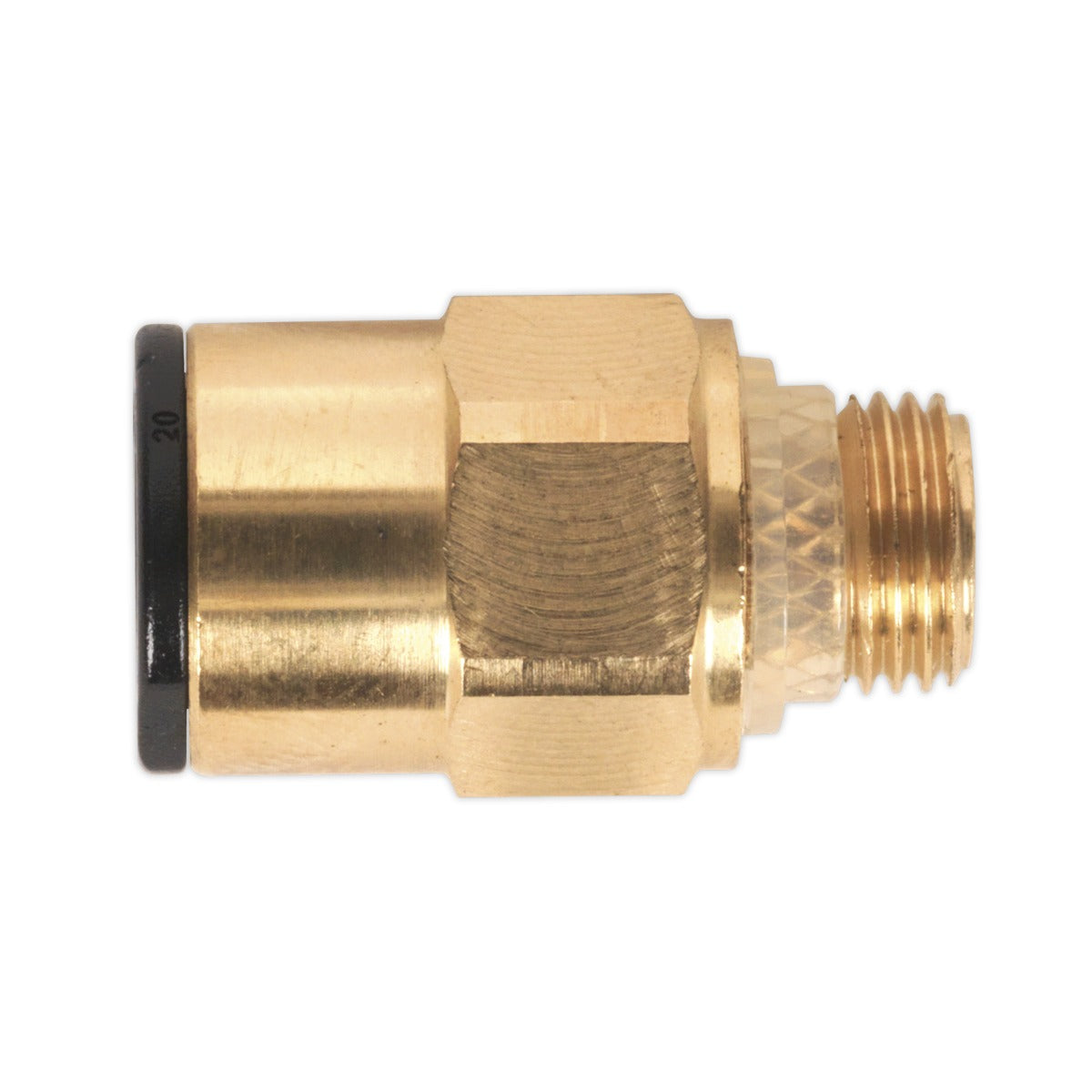 John Guest Brass SuperThread Straight Adaptor 8mm x 1/8"BSP - Pack of 2 JGBC818