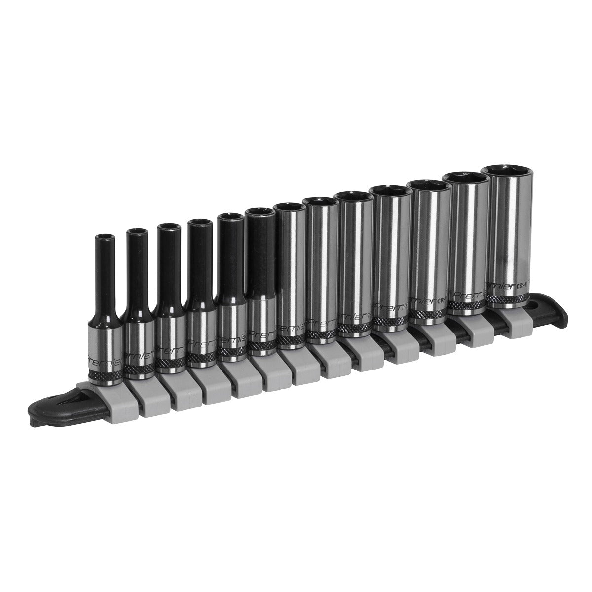 Premier Black Deep Socket Set 1/4"Sq Drive 13pc AK7991