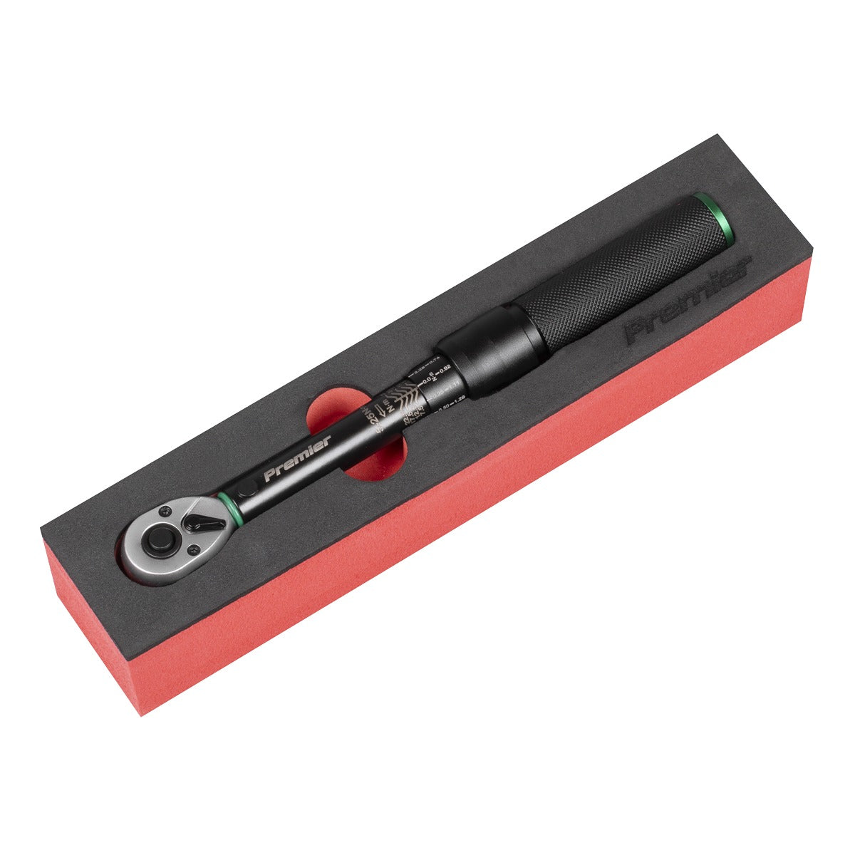 Premier Black Torque Wrench Micrometer 1/4"Sq Drive Calibrated 5-25Nm - Premier Black STW901B