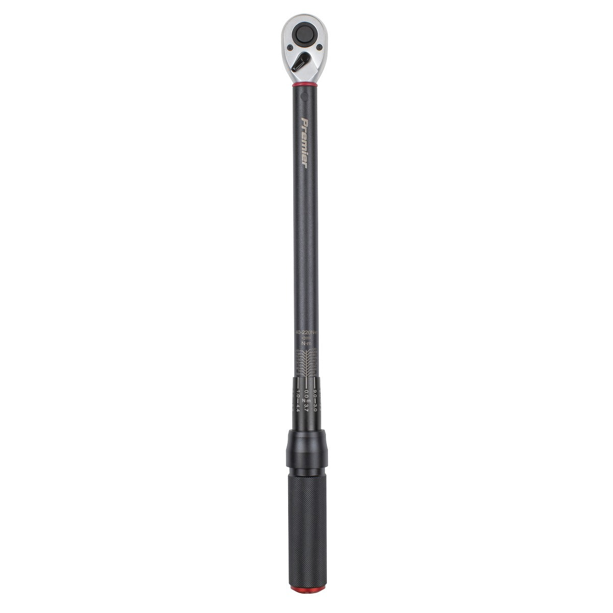 Premier Black Torque Wrench Micrometer 1/2"Sq Drive Calibrated 40-220Nm - Premier Black STW904B