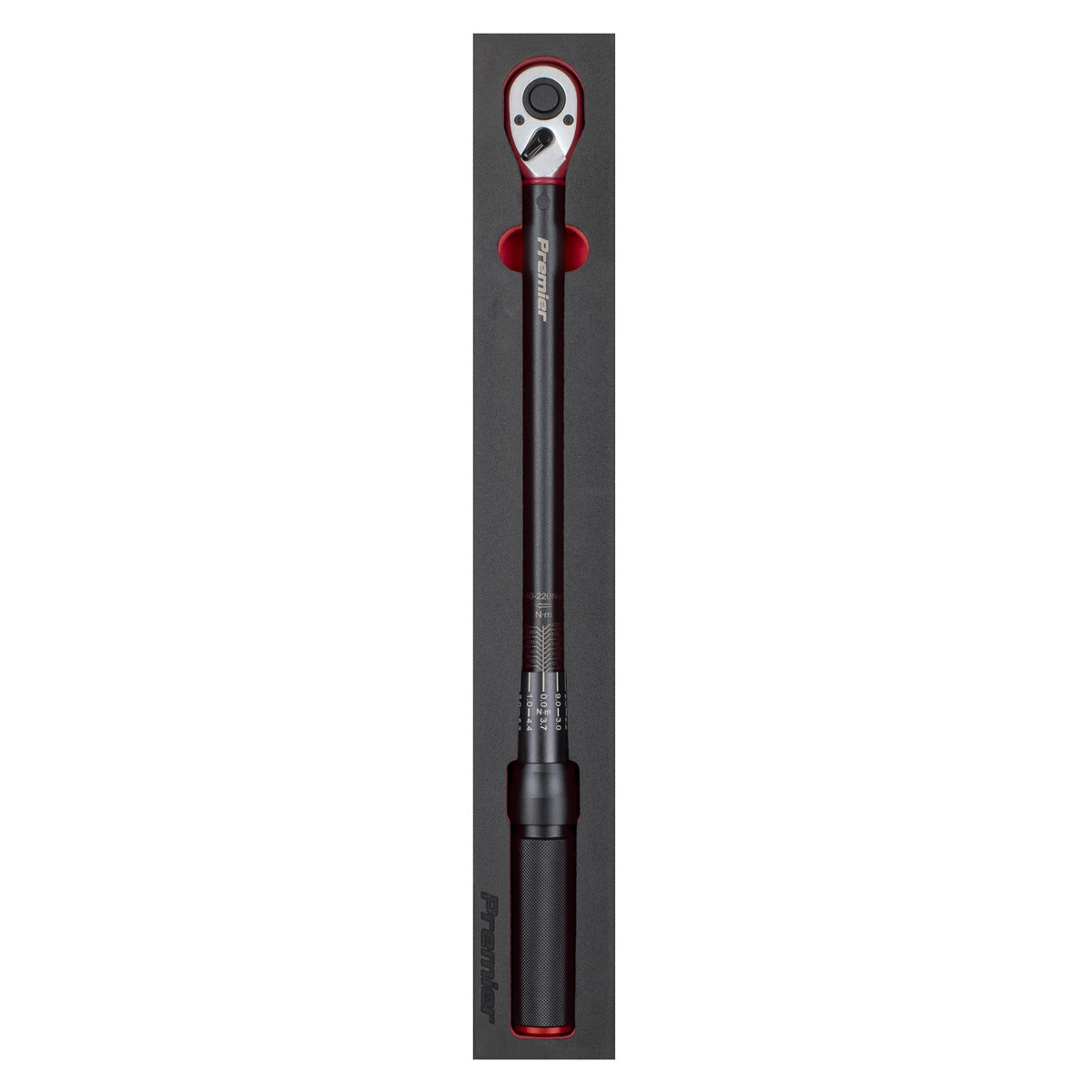 Premier Black Torque Wrench Micrometer 1/2"Sq Drive Calibrated 40-220Nm - Premier Black STW904B