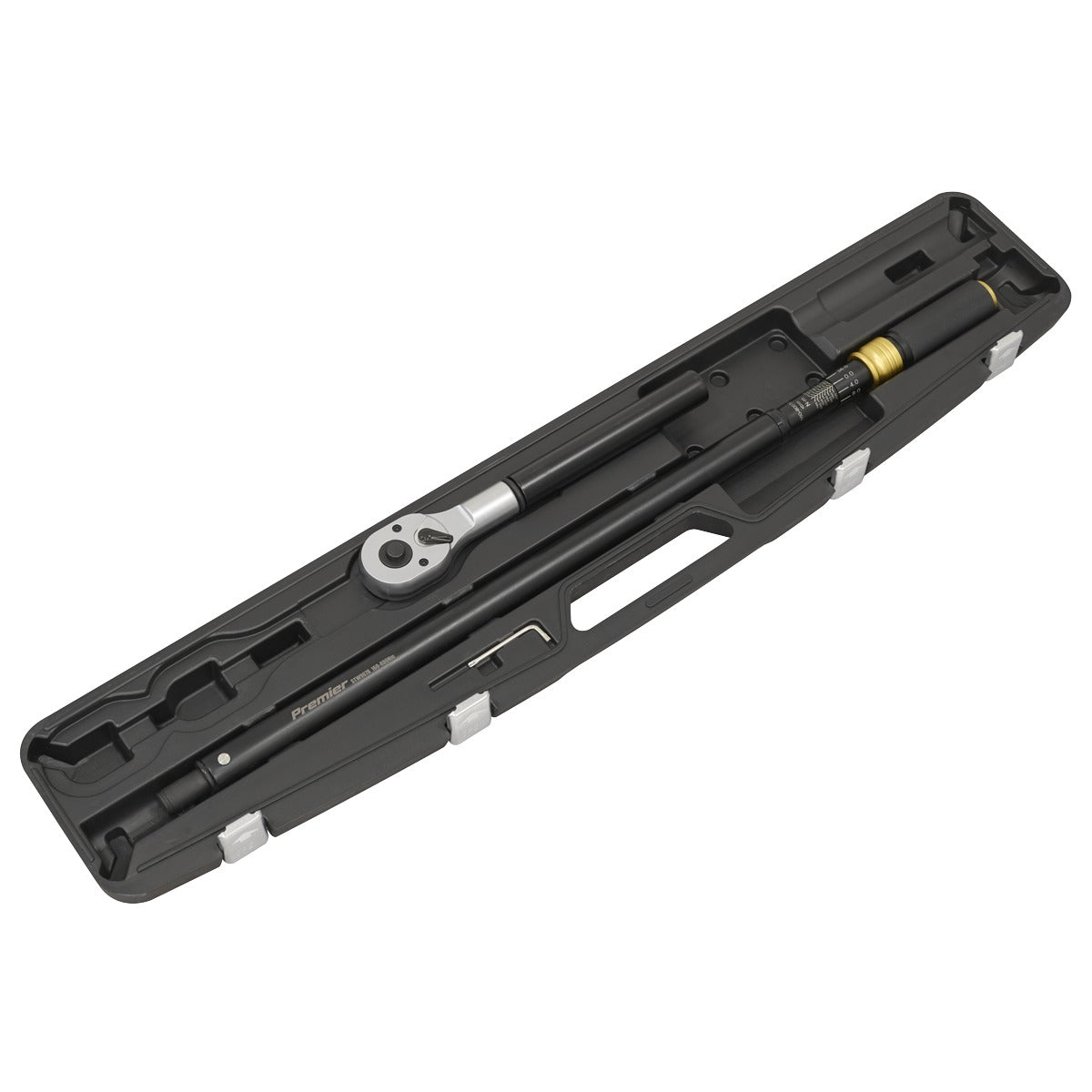Premier Black Torque Wrench Micrometer 3/4"Sq Drive Calibrated 160-800Nm STW907B