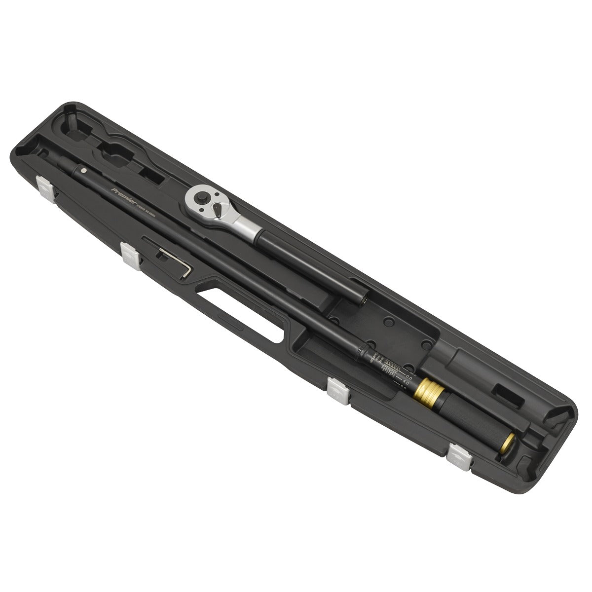 Premier Black Torque Wrench Micrometer 3/4"Sq Drive Calibrated 160-800Nm STW907B