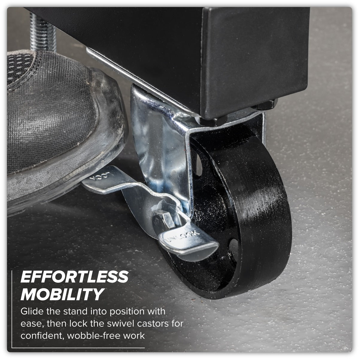 Viking Folding 360º Rotating Engine Stand with Geared Handle & Drain Pan ES680DS