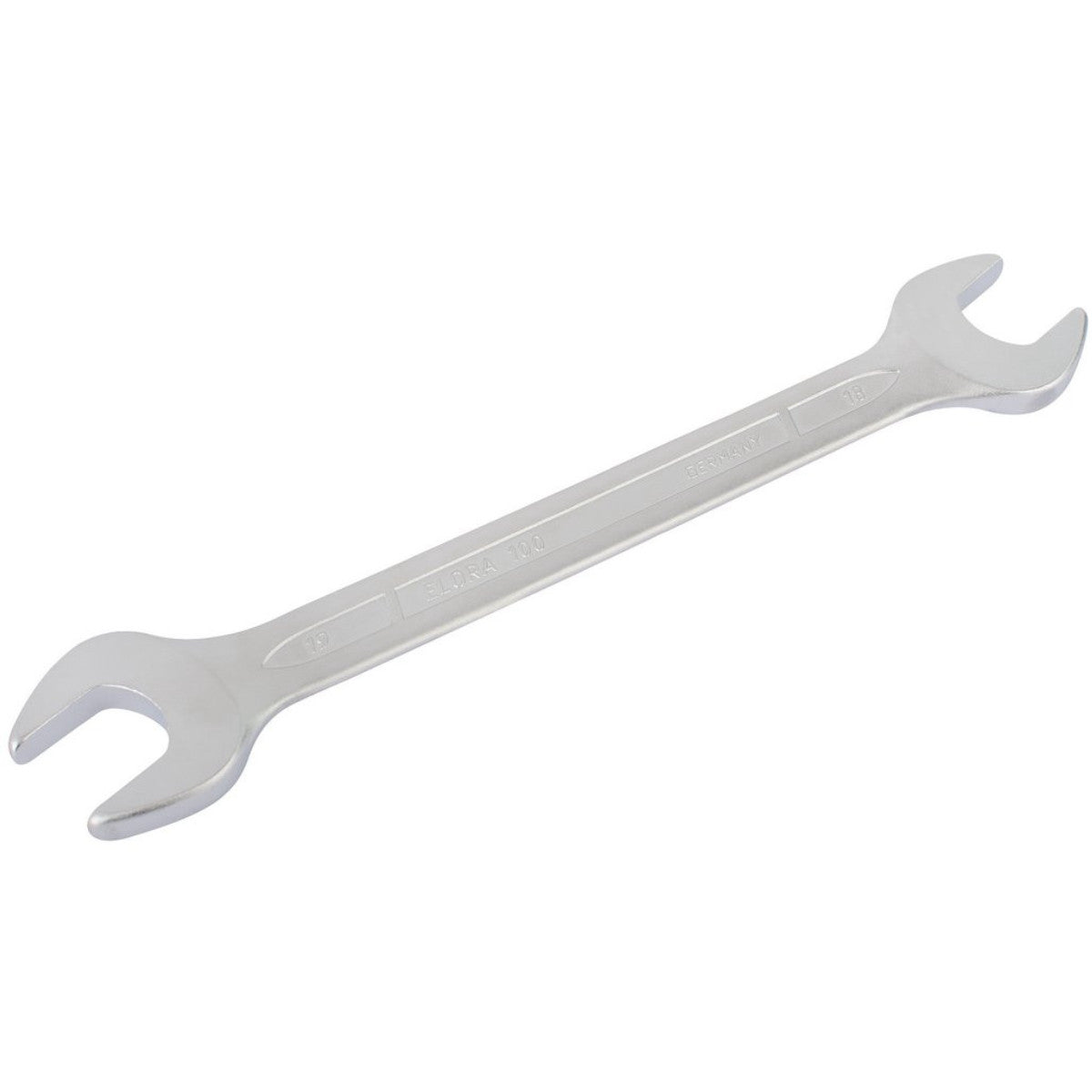 Elora Long Metric Double Open End Spanner, 18 x 19mm 01979