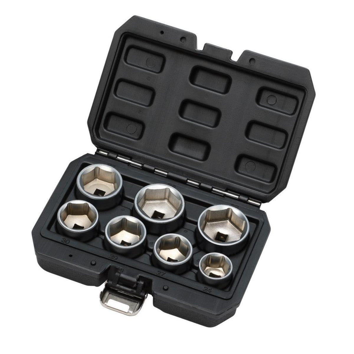 Draper Oil Filter Socket Set, 3/8" Sq. Dr. (7 Piece) 02747