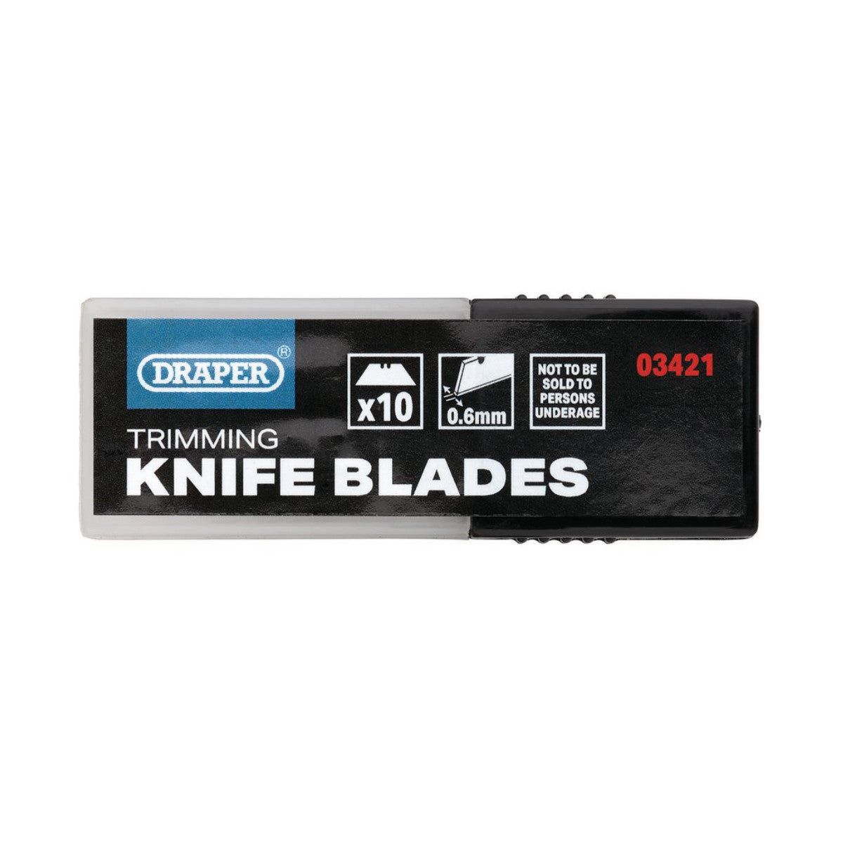 Draper Heavy Duty Trimming Knife Blades (Pack of 10) 03421