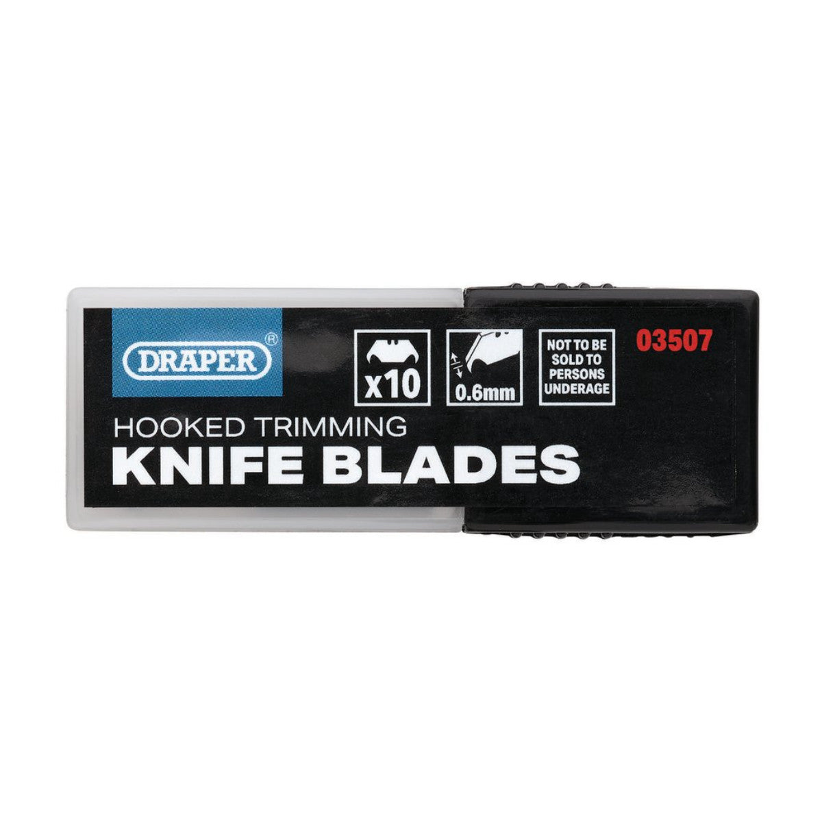 Draper Heavy Duty Hooked Trimming Knife Blades (Pack of 10) 03507