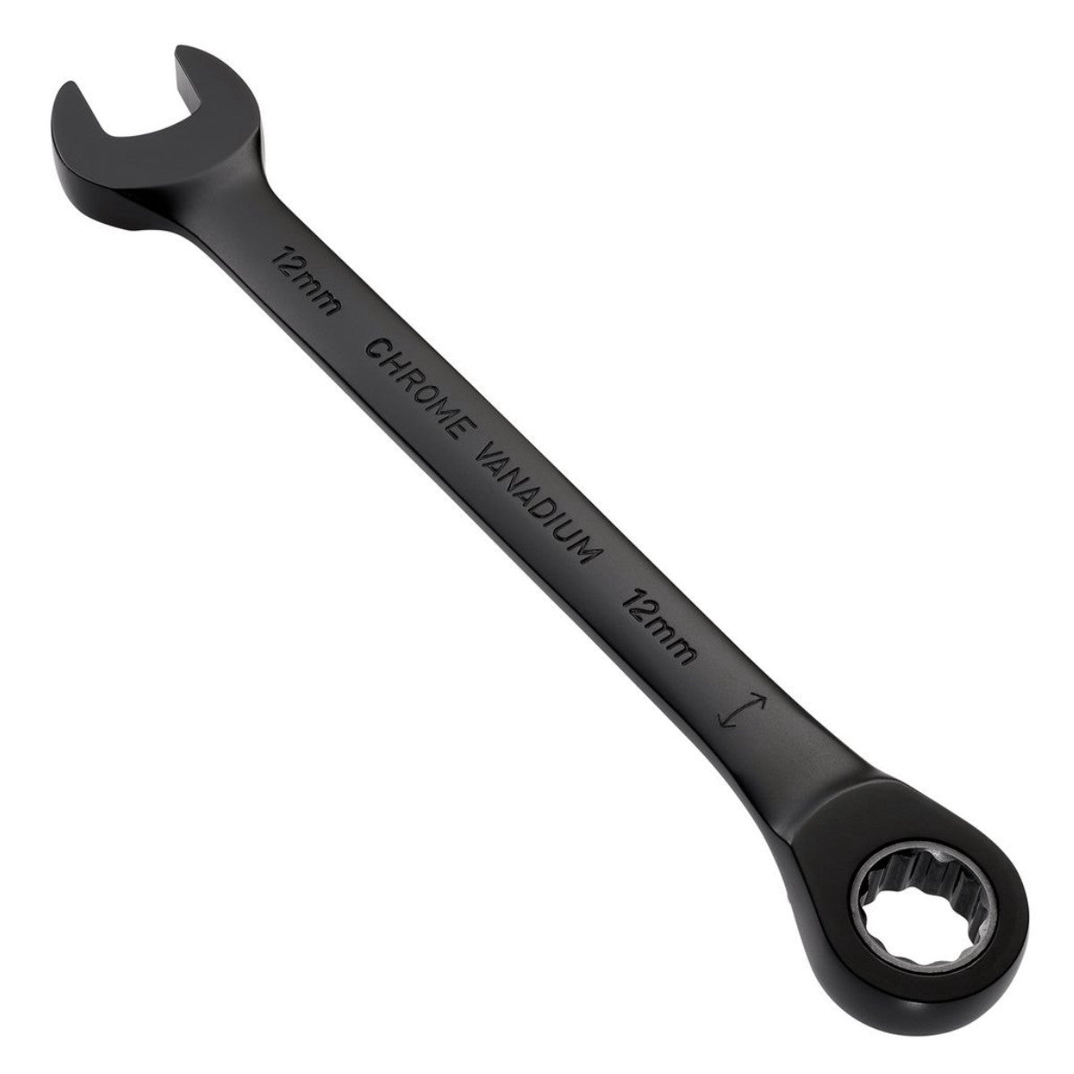 Draper Expert HI-TORQ Metric Reversible Ratchet Combination Spanner, 12mm, Black 03902