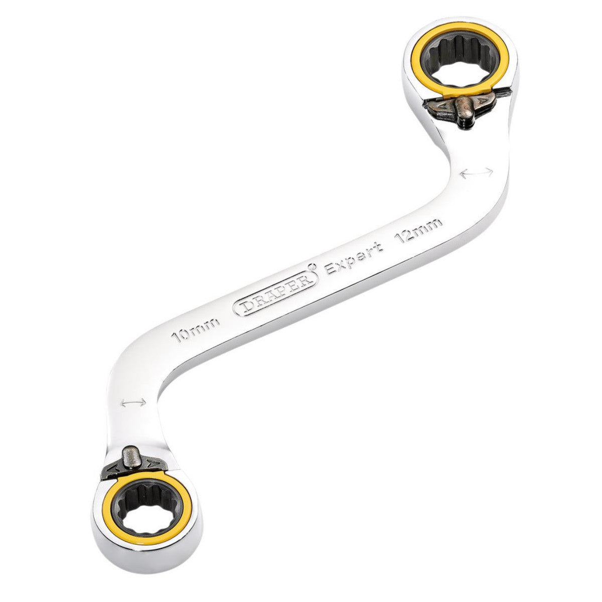 Draper Expert HI-TORQ Double Ring Ratchet S-Shape Spanner, 10 x 12mm 03942