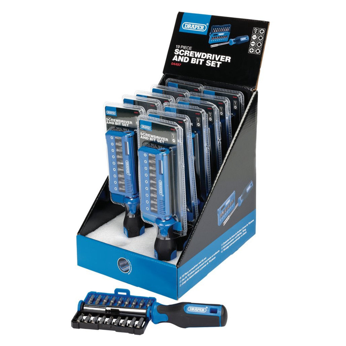 Draper Screwdriver and Bit Set (19 Piece) 04497