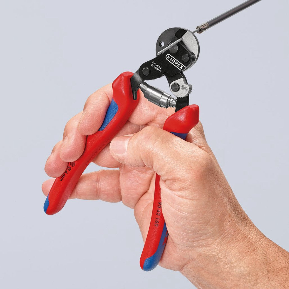 Knipex 95 62 160 SB Wire Rope Cutter for High-Strength Wire Rope, 160mm 04598