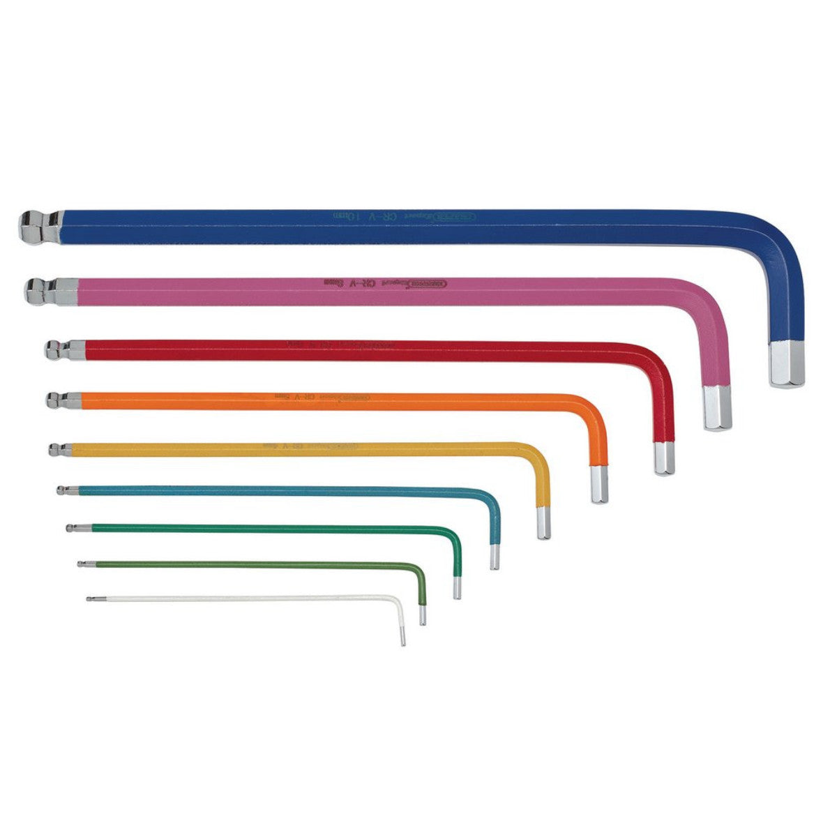 Draper TX-STAR Security & Hex Metric Long Arm Key Set, Colour Coded (18 Piece) 04776
