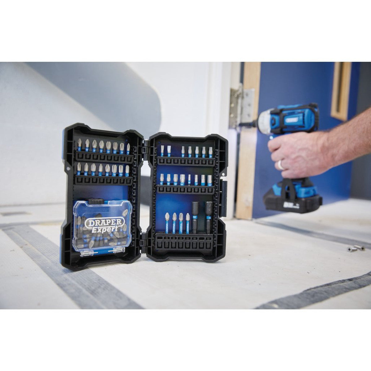 Draper Expert Impact Screwdriver Bit Set, 1/4" Hex (65 Piece) 04932