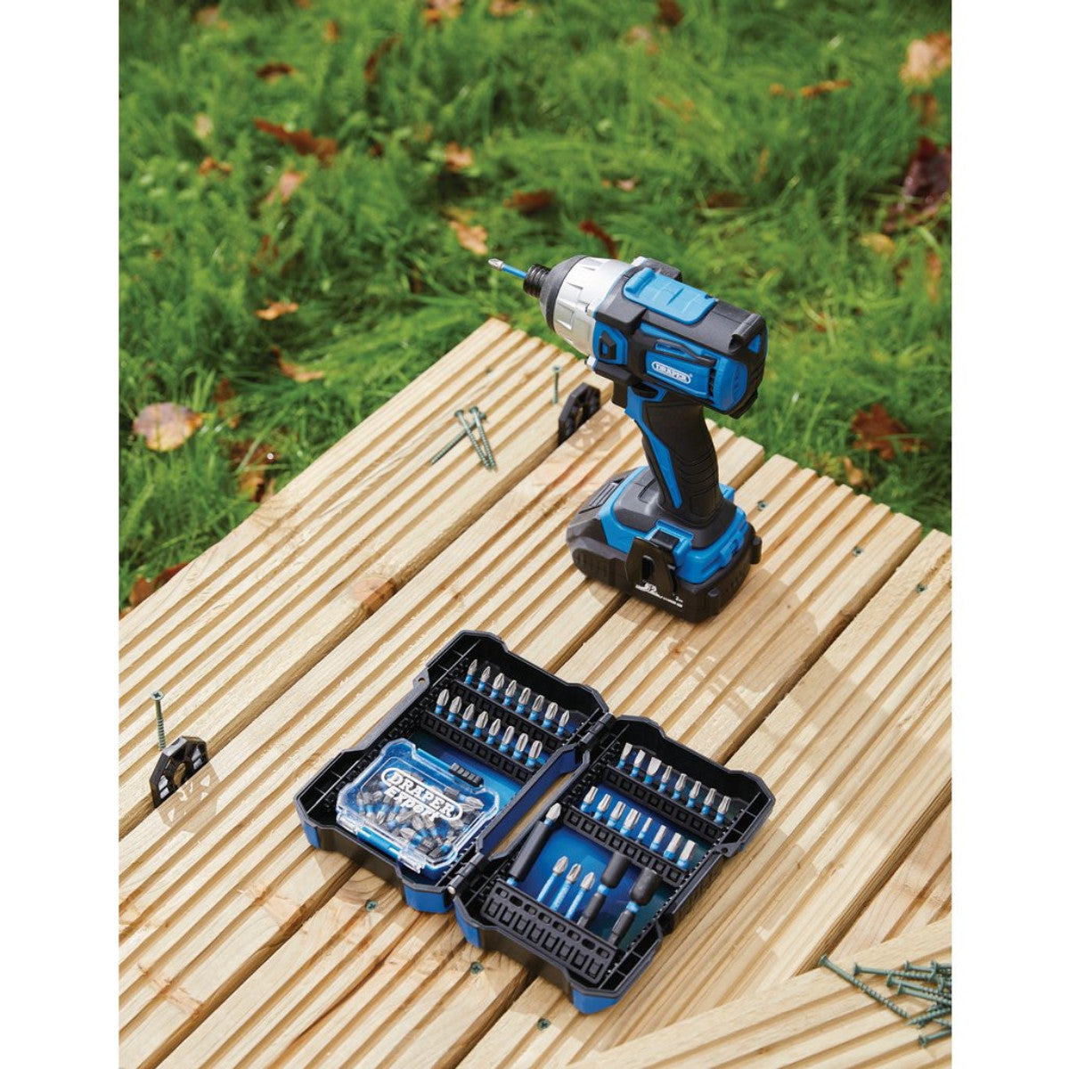 Draper Expert Impact Screwdriver Bit Set, 1/4" Hex (65 Piece) 04932