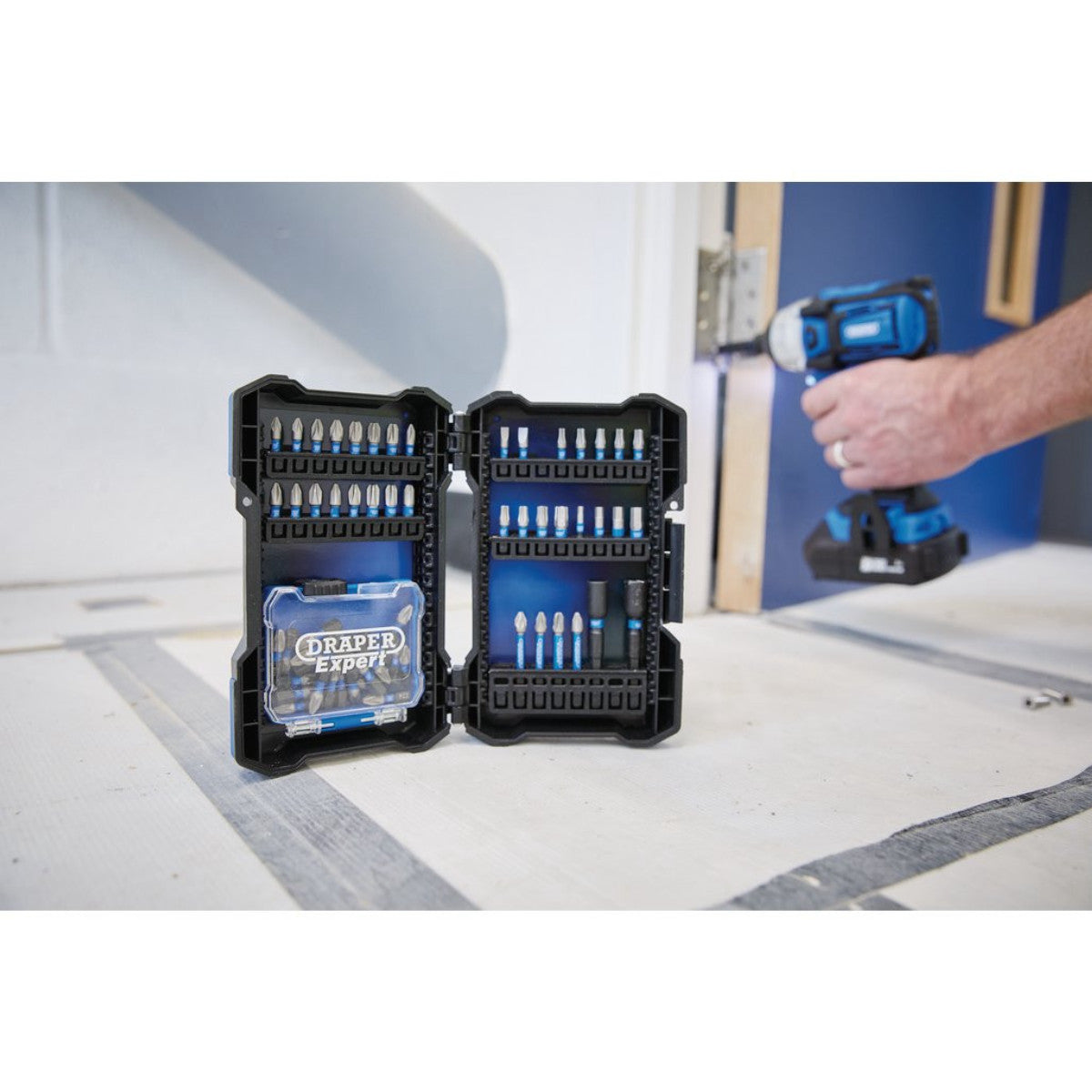 Draper Expert Impact Screwdriver Bit Set, 1/4" Hex (65 Piece) 04932