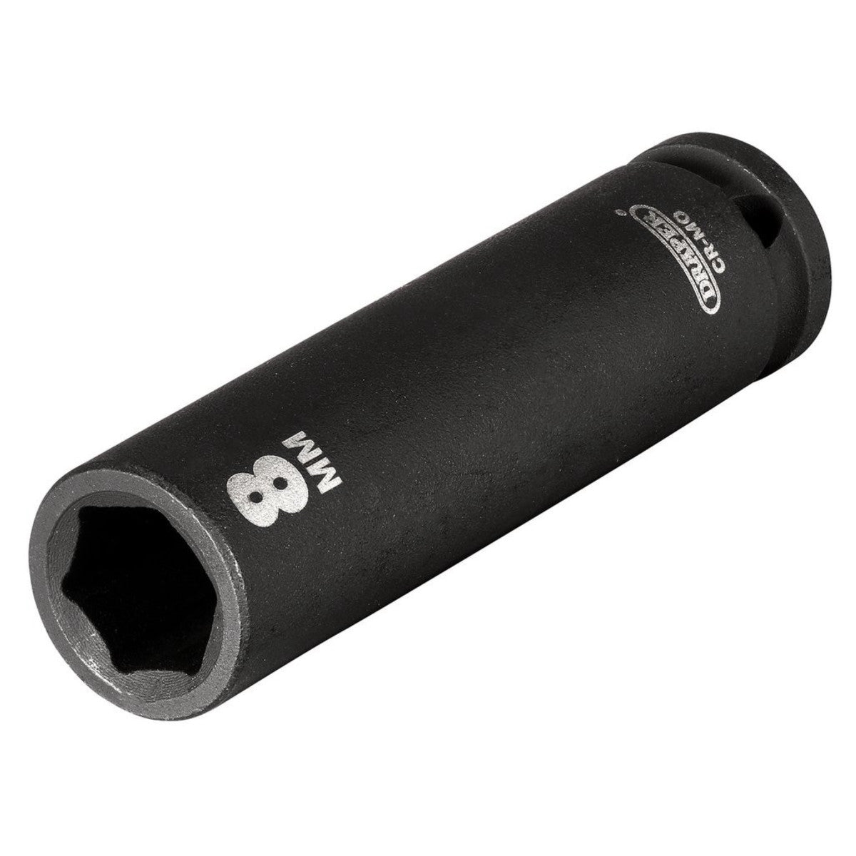 Draper HI-TORQ 6 Point Deep Impact Socket, 1/4" Sq. Dr., 8mm 05186