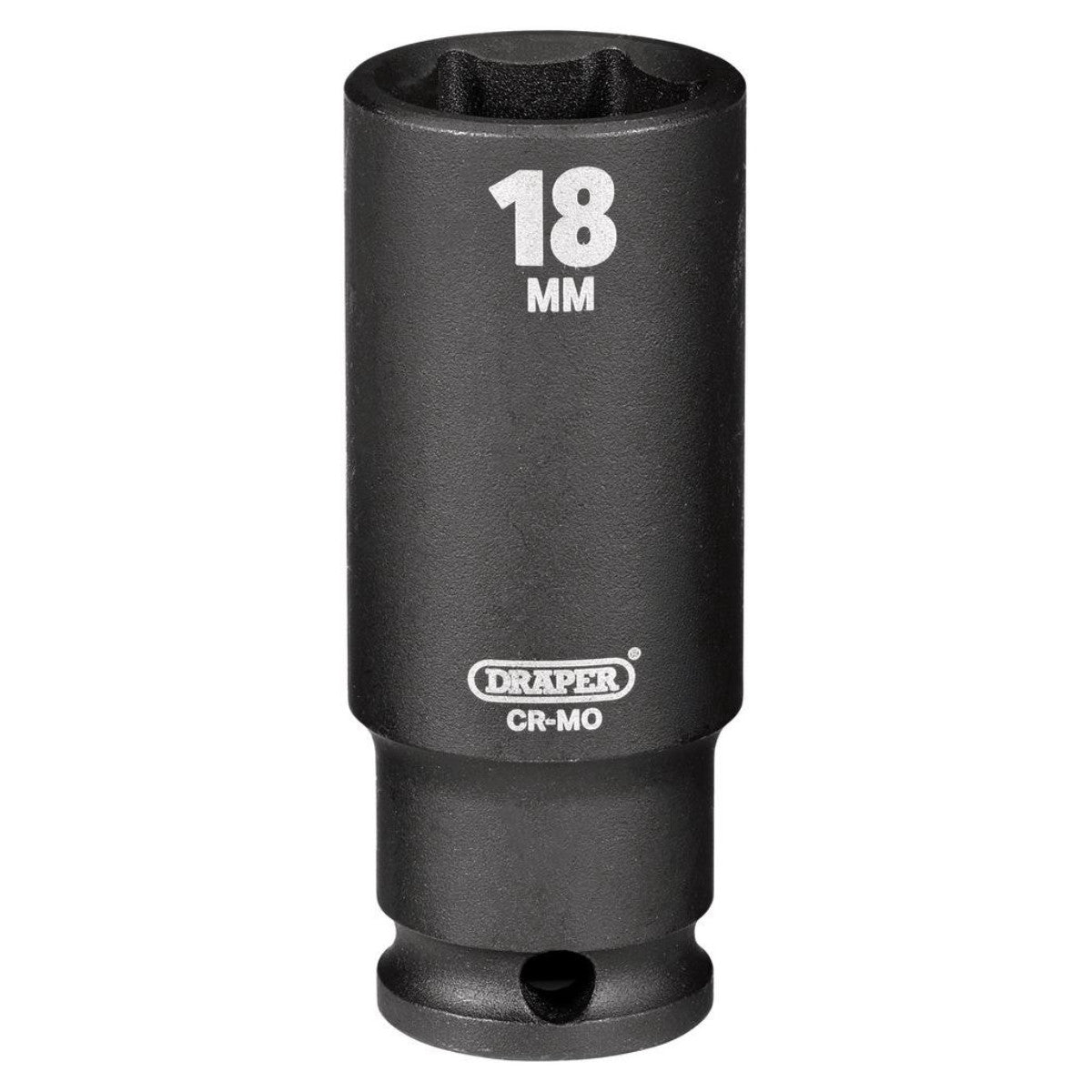 Draper HI-TORQ 6 Point Deep Impact Socket, 3/8" Sq. Dr., 18mm 06891