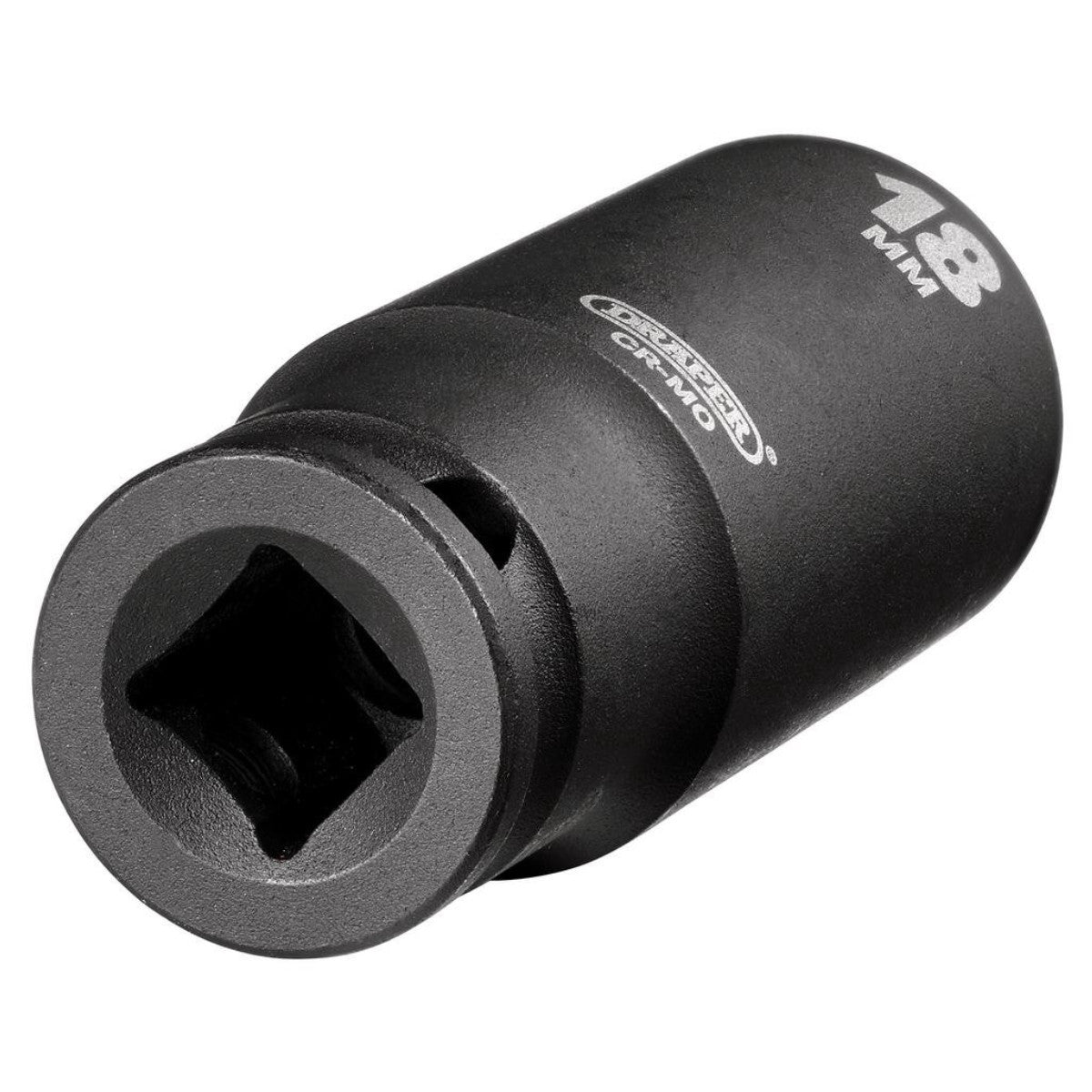 Draper HI-TORQ 6 Point Deep Impact Socket, 3/8" Sq. Dr., 18mm 06891