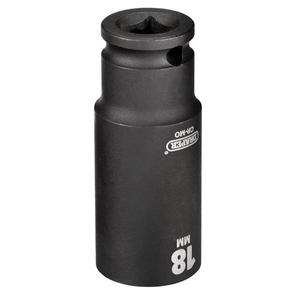 Draper HI-TORQ 6 Point Deep Impact Socket, 3/8" Sq. Dr., 18mm 06891