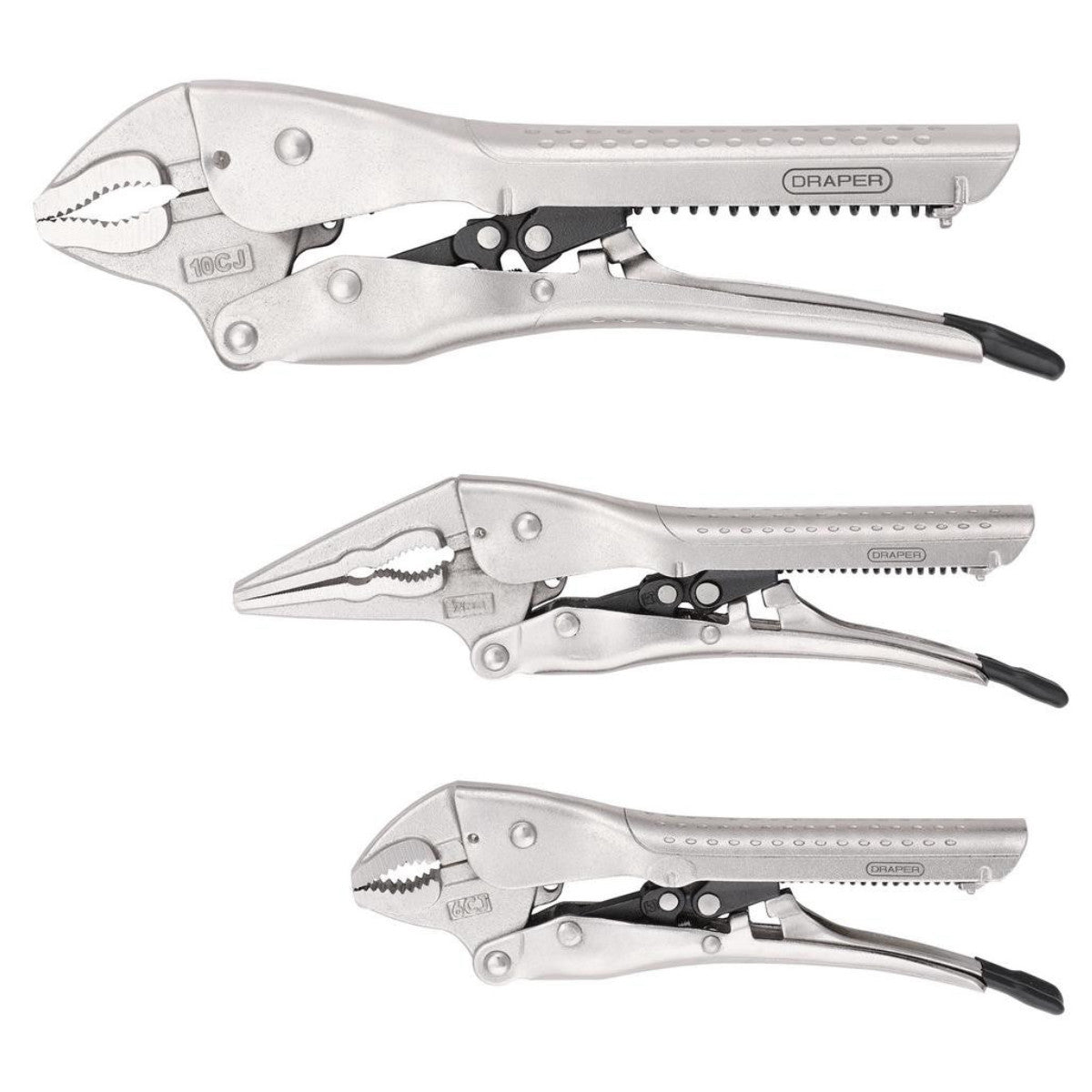 Draper Auto Locking Pliers Set (3 Piece) 07103