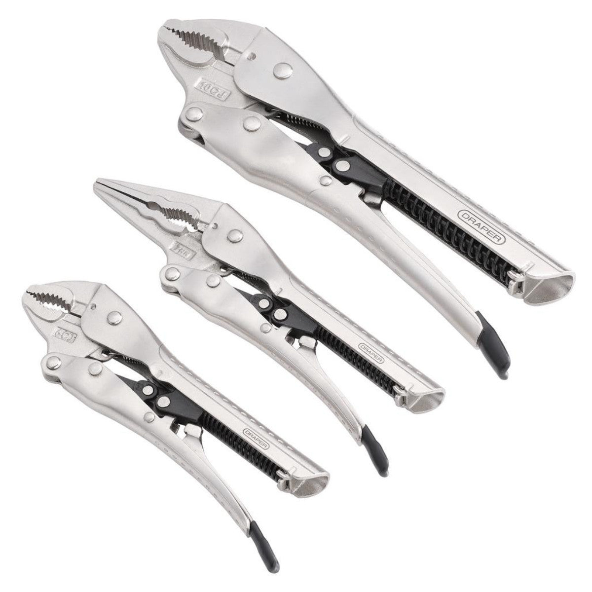 Draper Auto Locking Pliers Set (3 Piece) 07103