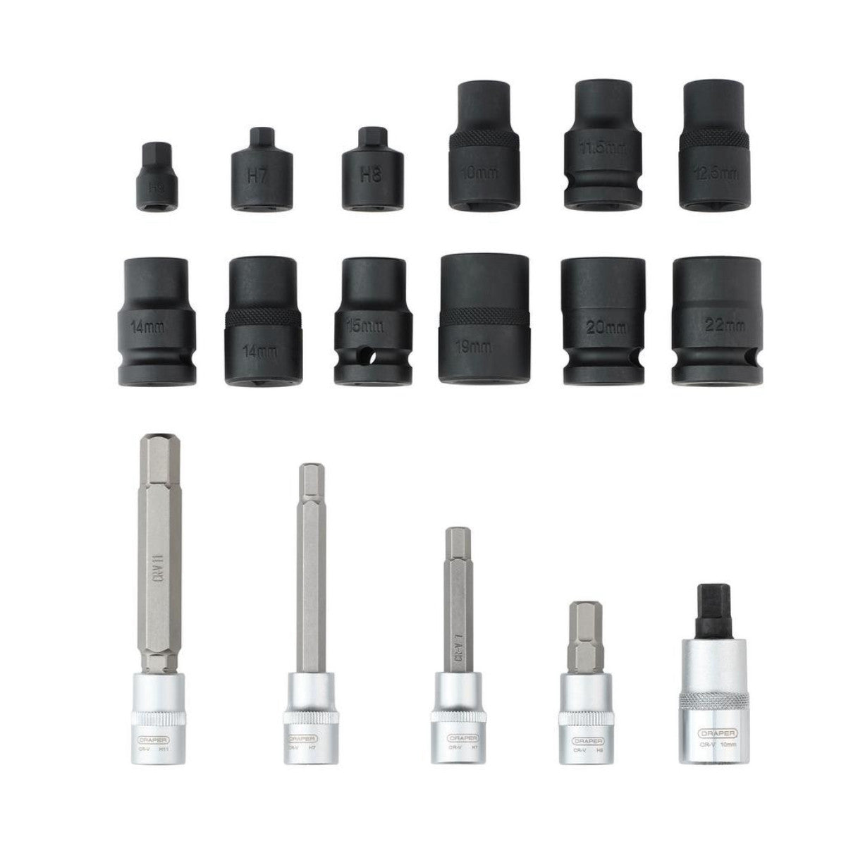 Draper Brake Caliper Socket and Bit Set (17 Piece) 07114