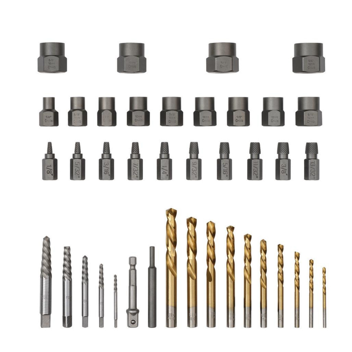 Draper Bolt Nut Stud Screw Extractor Set (40 Piece) 07120