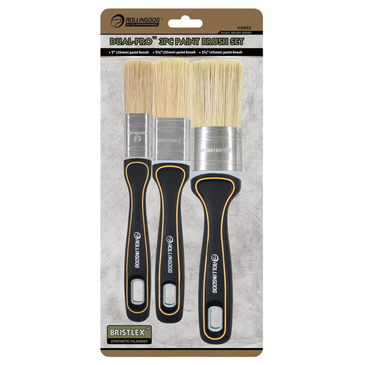Rollingdog DUAL-PRO DP1000 Paint Brush Set (3 Piece) 08142