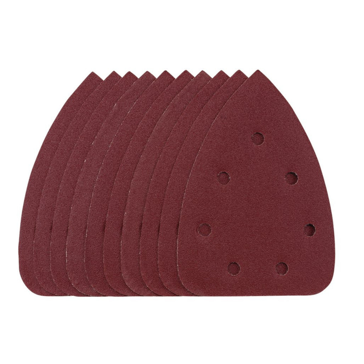 Draper Detail Sanding Sheets with Hook and Loop, 140mm, 120 Grit, SSD6 (Pack of 10) 08619