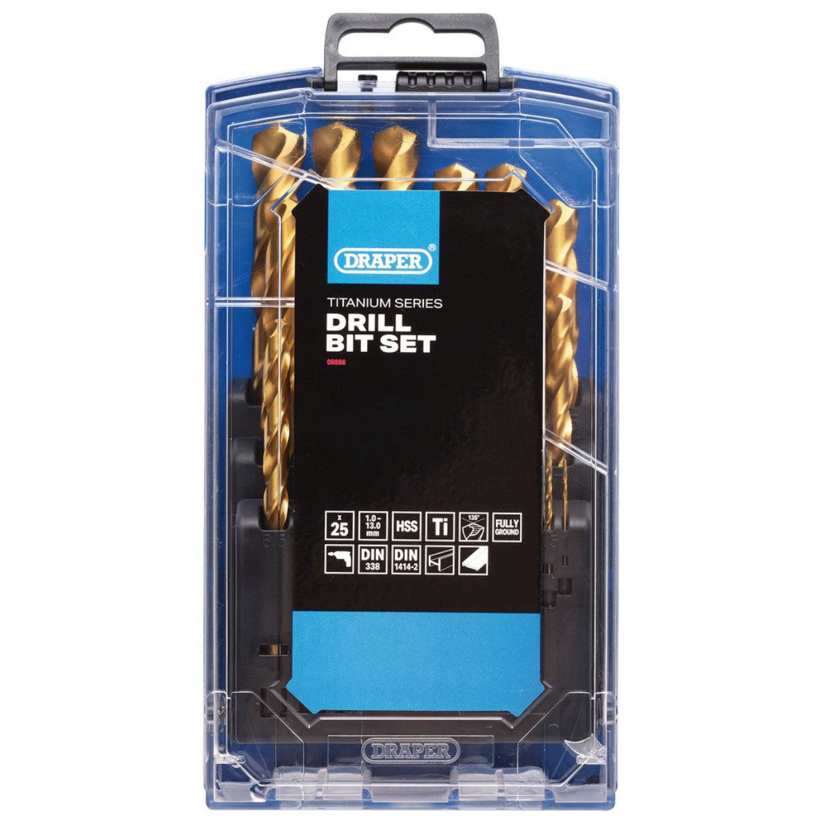 Draper HSS Titanium Nitride Coated Drill Bit Set (25 Piece) 08886