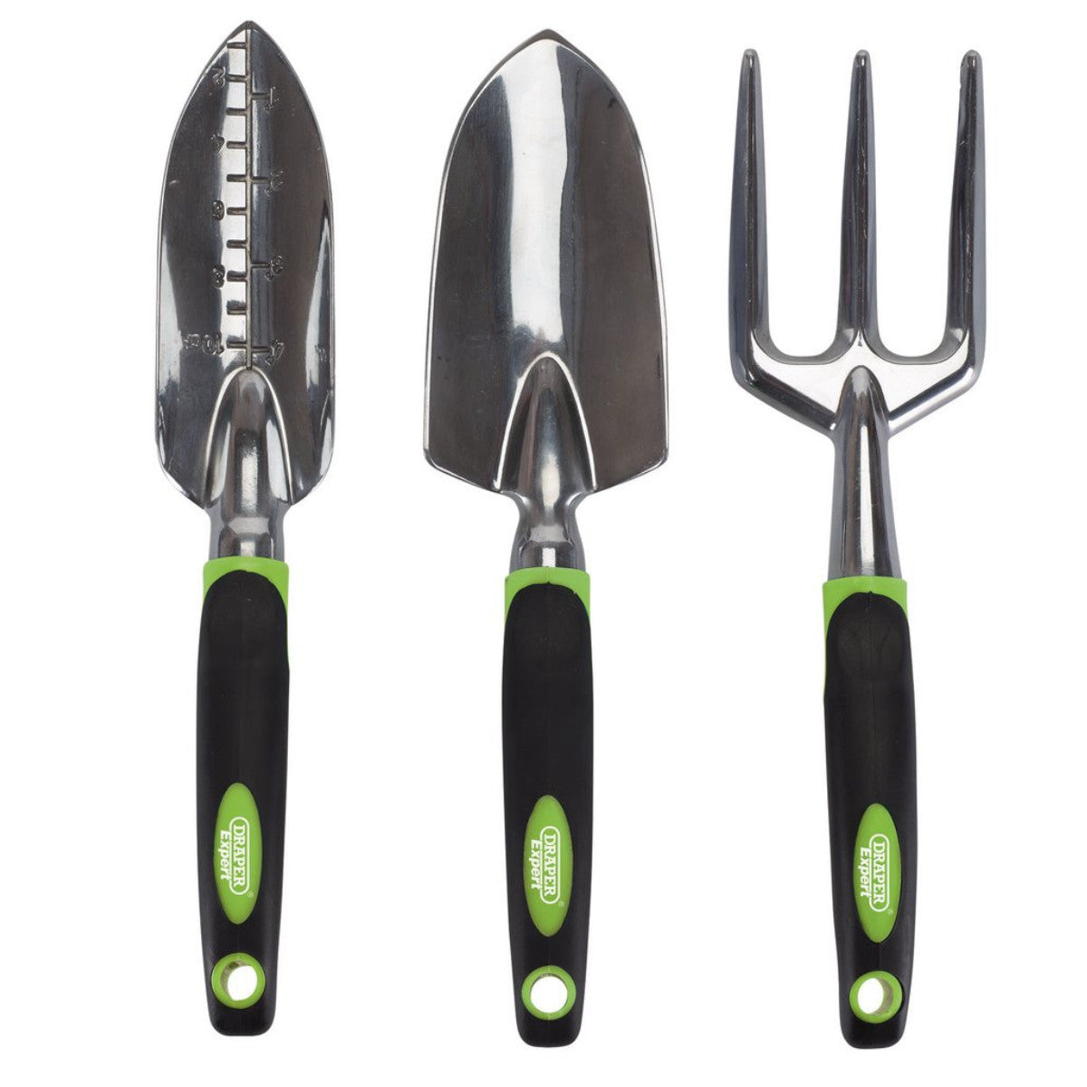 Draper Expert Aluminium Hand Fork and Trowel Set (3 Piece) 08992