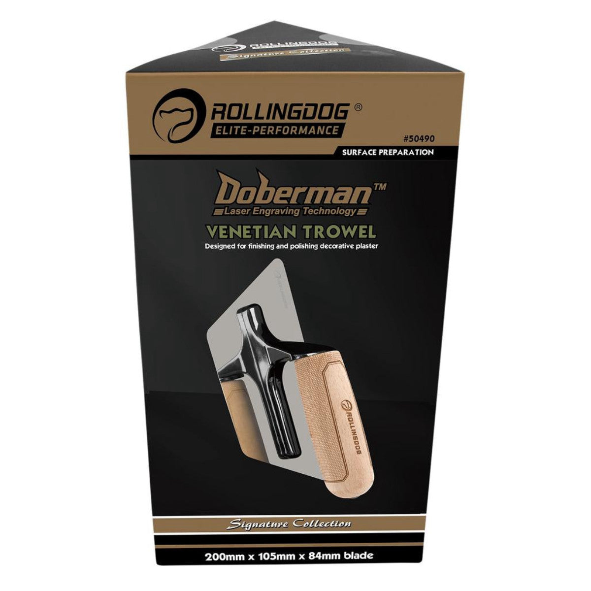 Rollingdog DOBERMAN Venetian Trowel, 200 x 105 x 84mm 09644